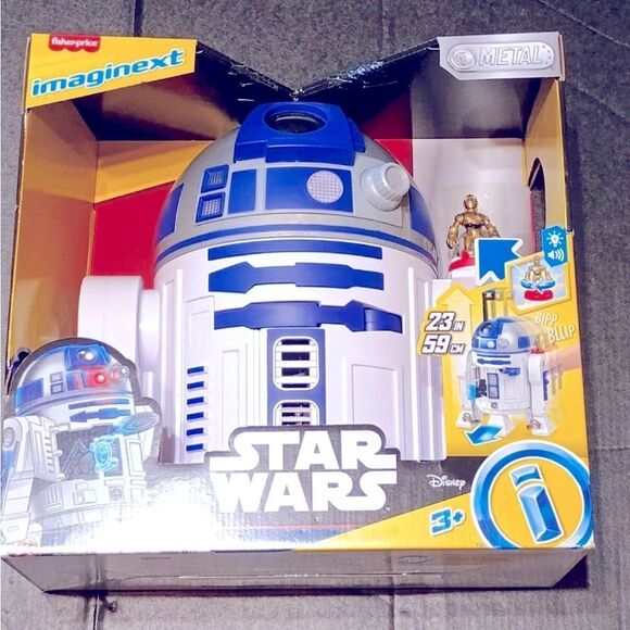 NWT Fisher-Price Imaginext Star Wars R2-D2  Toy C-3P0 Character Key hot toy - Picture 1 of 13